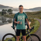 Throw The Bike Cycling T-Shirt — Seafoam lifestyle