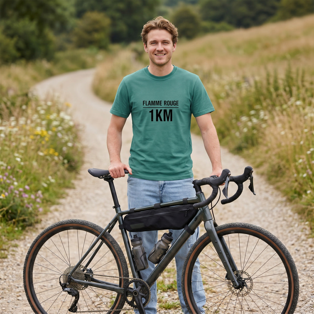 Flamme Rouge 1Km T-Shirt — Seafoam lifestyle