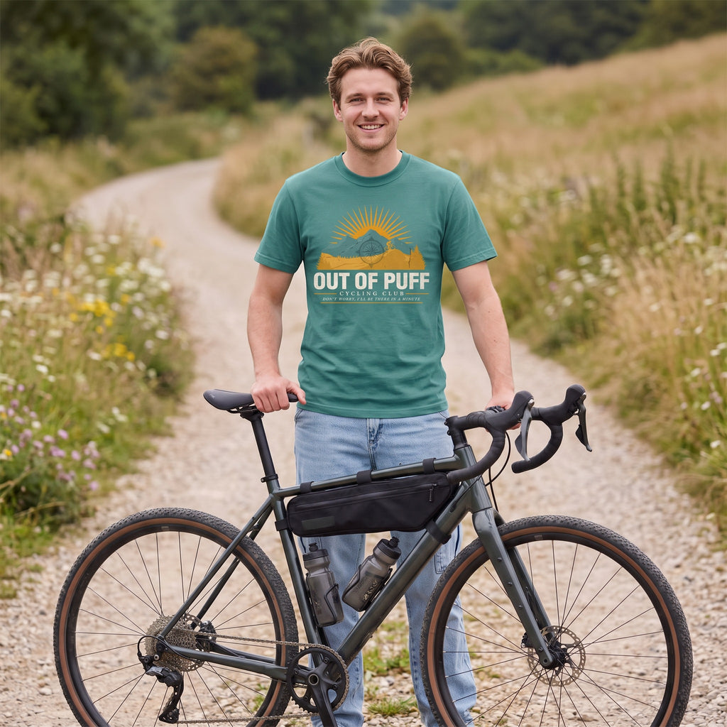 Out of Puff Cycling T-Shirt — Seafoam lifestyle