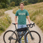 Pedal Decisicions Cycling T-Shirt — Seafoam lifestyle