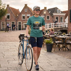 It's Mostly Downhill From Here Cycling T-Shirt — Seafoam lifestyle