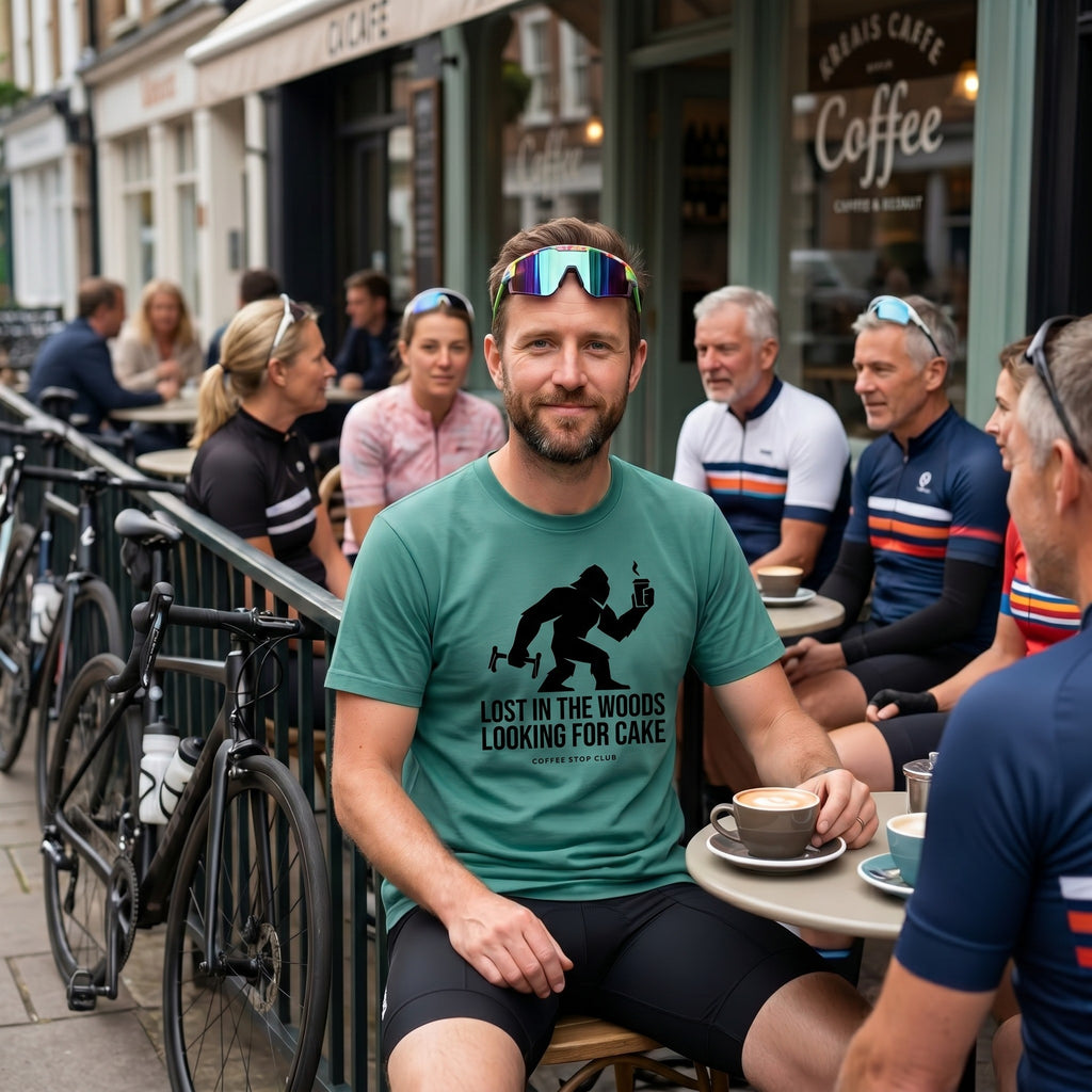 Lost in the Woods Bigfoot T‑Shirt — Seafoam lifestyle