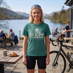 So Slow It's Impressive Cycling T-Shirt — Seafoam lifestyle