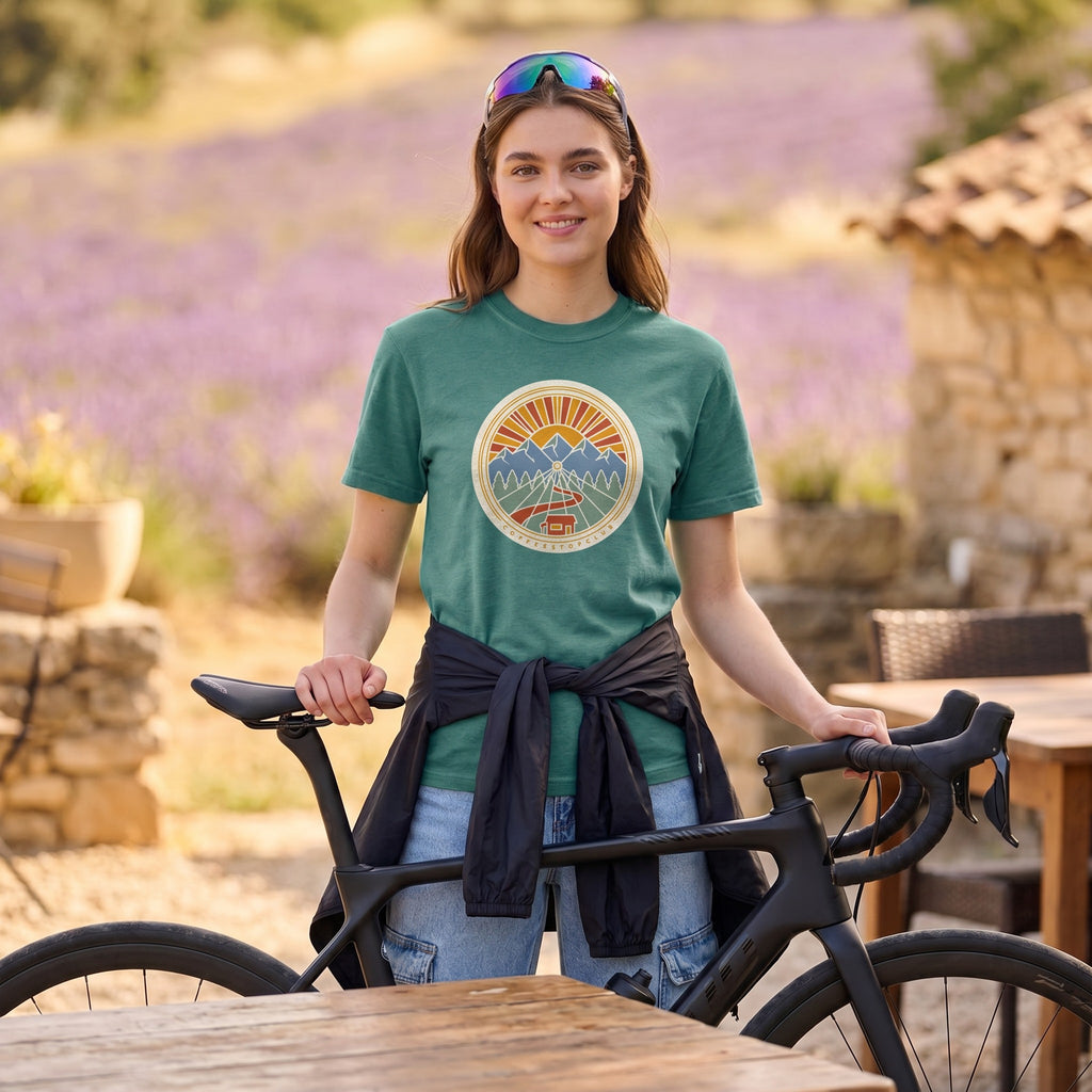 Wheel Base Cycling T-Shirt — Seafoam lifestyle