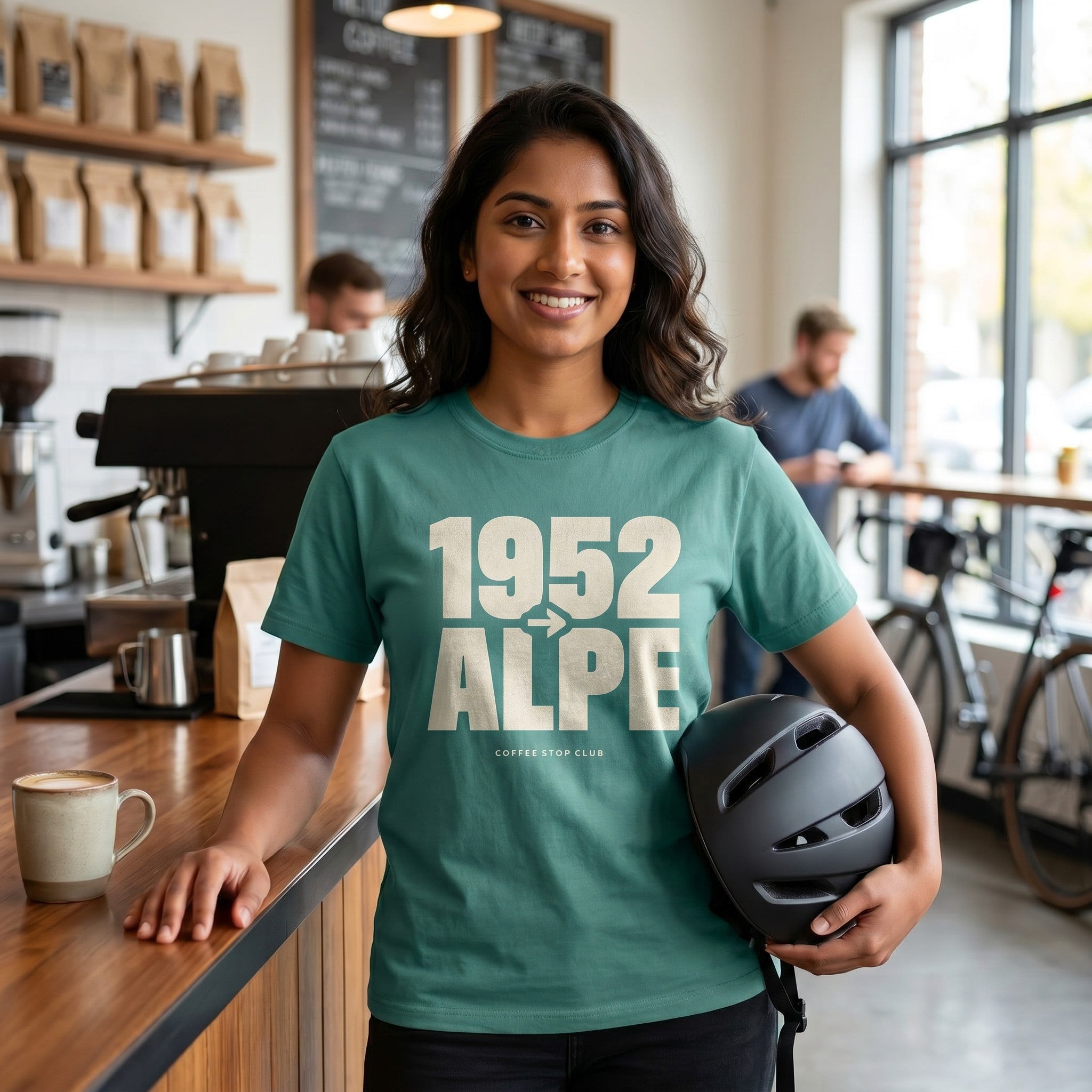 1952 --> l'Alpe Tour T‑Shirt — Seafoam lifestyle