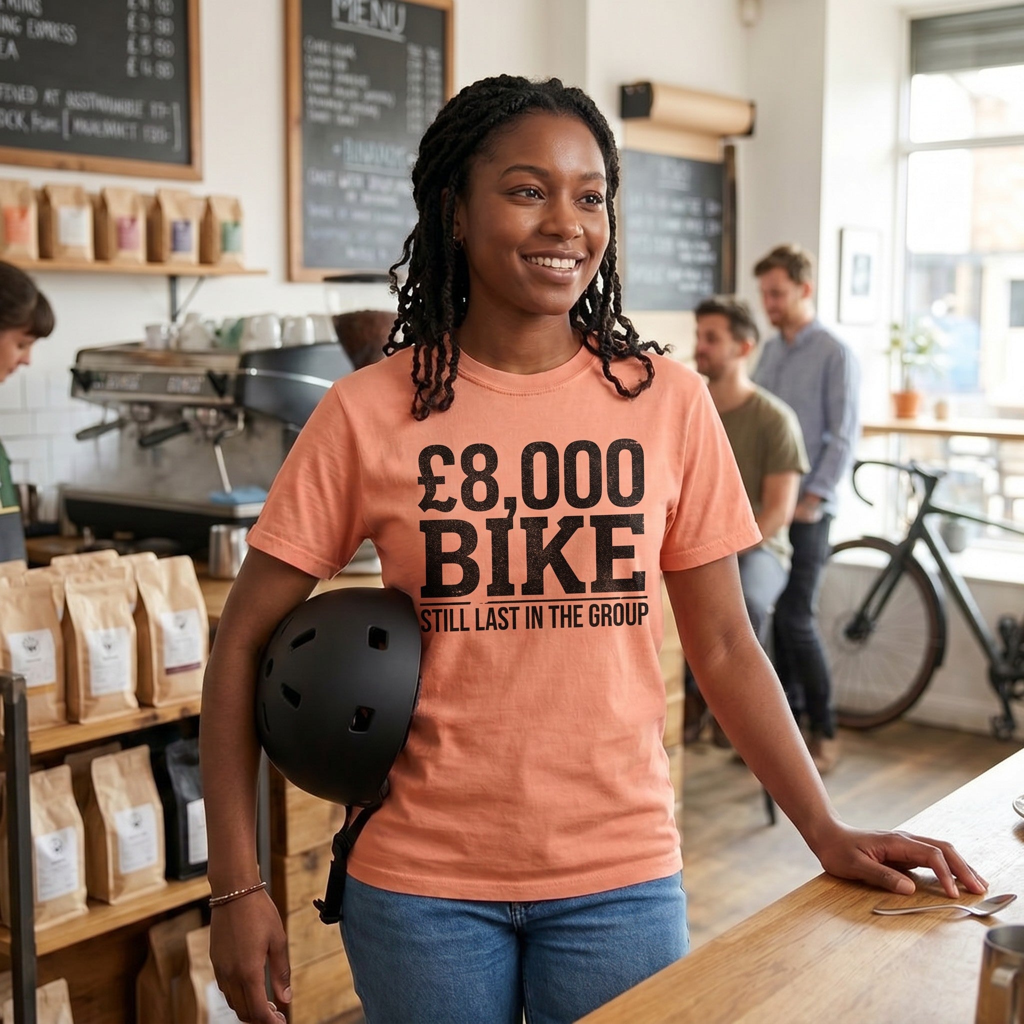KOM POLKA DOT Tour T‑Shirt — Terracotta lifestyle