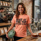 Wait at the Top T‑Shirt — Terracotta lifestyle