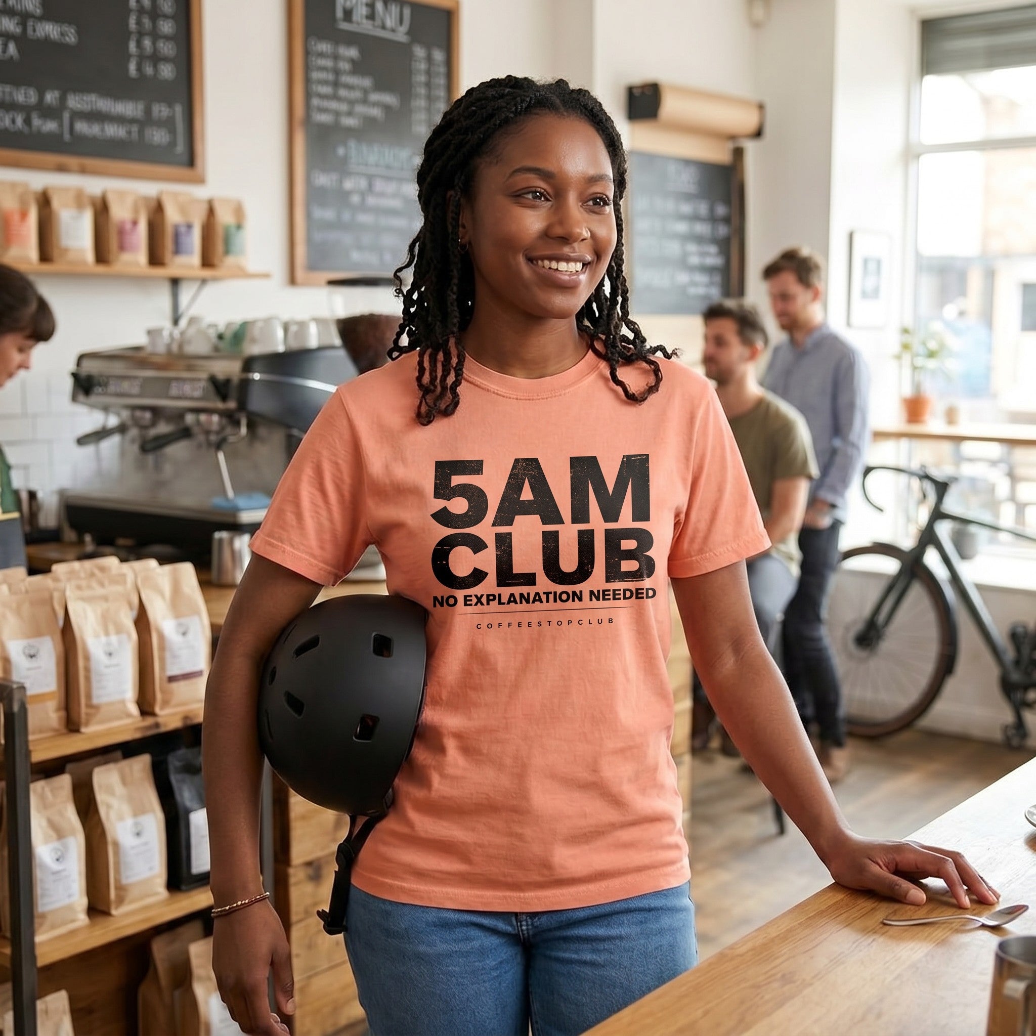 5AM Club T‑Shirt — Terracotta lifestyle