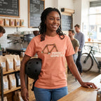 Perfect Geometry T‑Shirt — Terracotta lifestyle