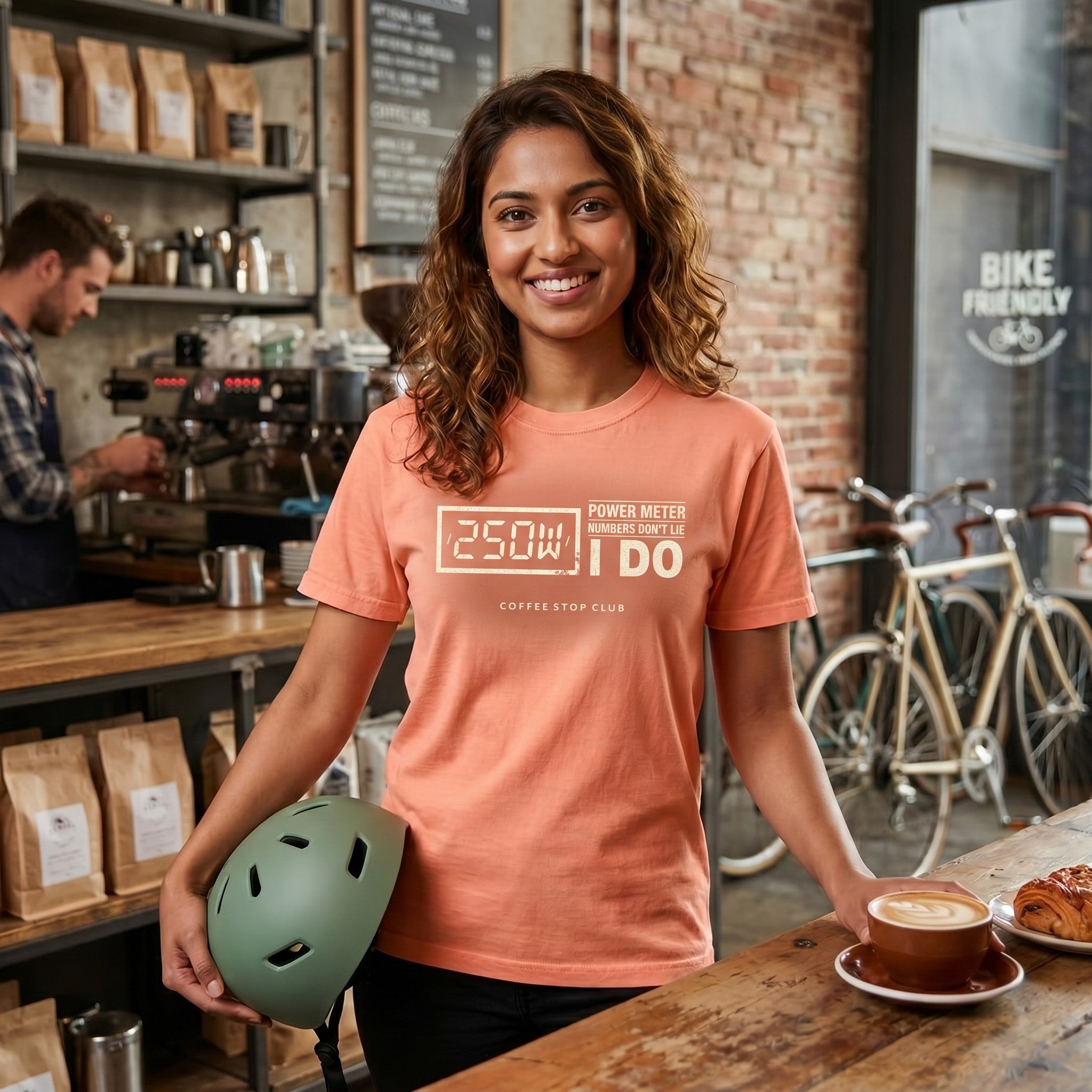 250 Watts T‑Shirt — Terracotta lifestyle