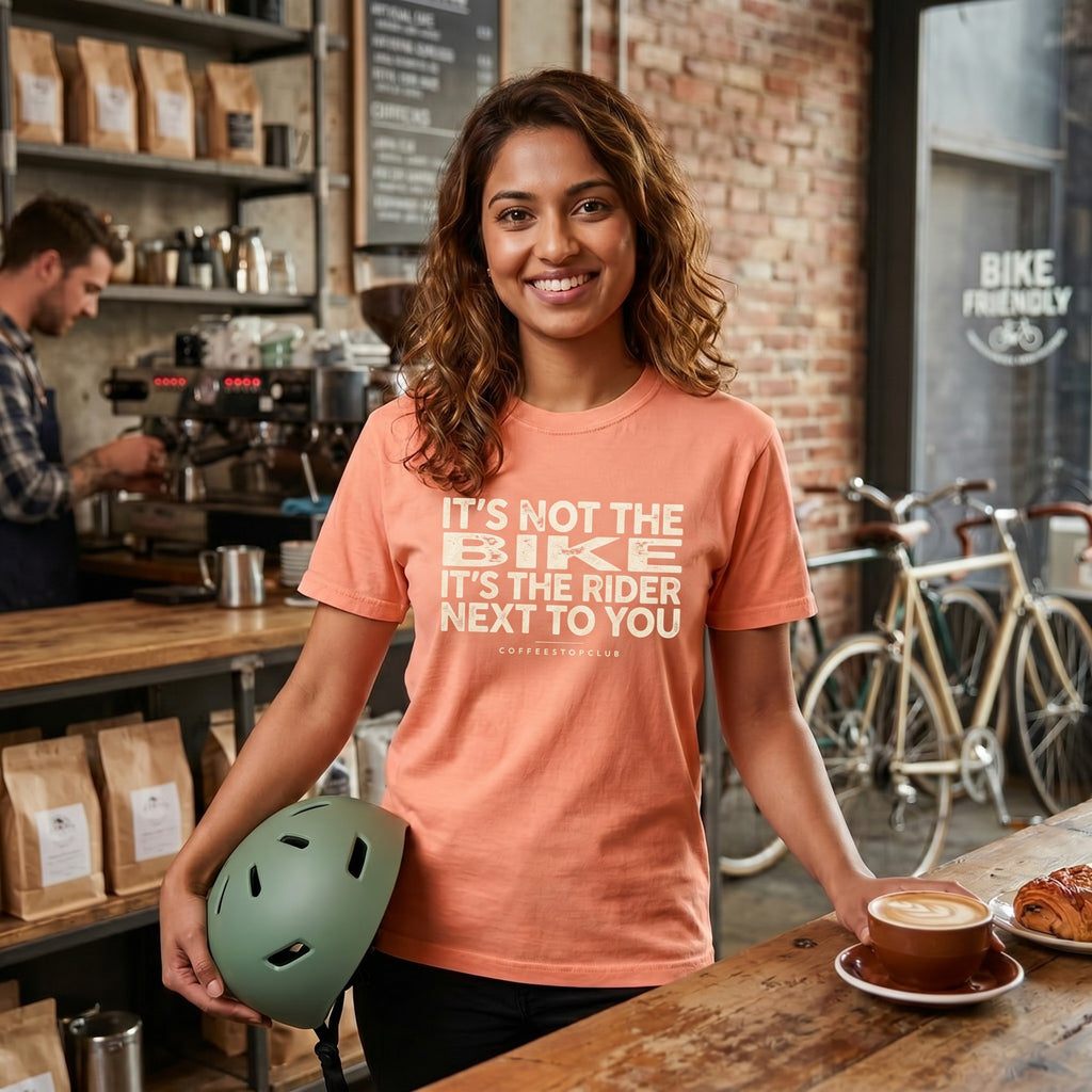It's Not The Bike T‑Shirt — Terracotta lifestyle