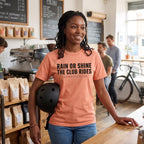The Club Rides... T‑Shirt — Terracotta lifestyle