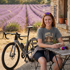 Gruppetto TdF Cycling T-Shirt — Topaz Blue lifestyle