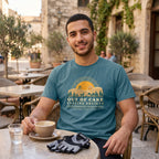 Out of Cake Cycling T-Shirt — Topaz Blue lifestyle