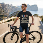 L'Arrivée TdF Cycling T-Shirt — Topaz Blue lifestyle
