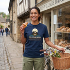 Still Cycling Society T-Shirt — True Navy lifestyle