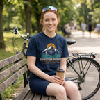 Domestique Division Cyclist T-Shirt — True Navy lifestyle