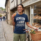 Crosswinds & No Friends Cycling T-Shirt — True Navy lifestyle