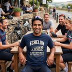 Headwinds & No Friends Cycling T-Shirt — True Navy lifestyle
