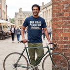 The Real Peloton Cycling T-Shirt — True Navy lifestyle