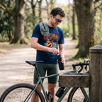 G.O.A.T.M Cycling T-Shirt — True Navy lifestyle