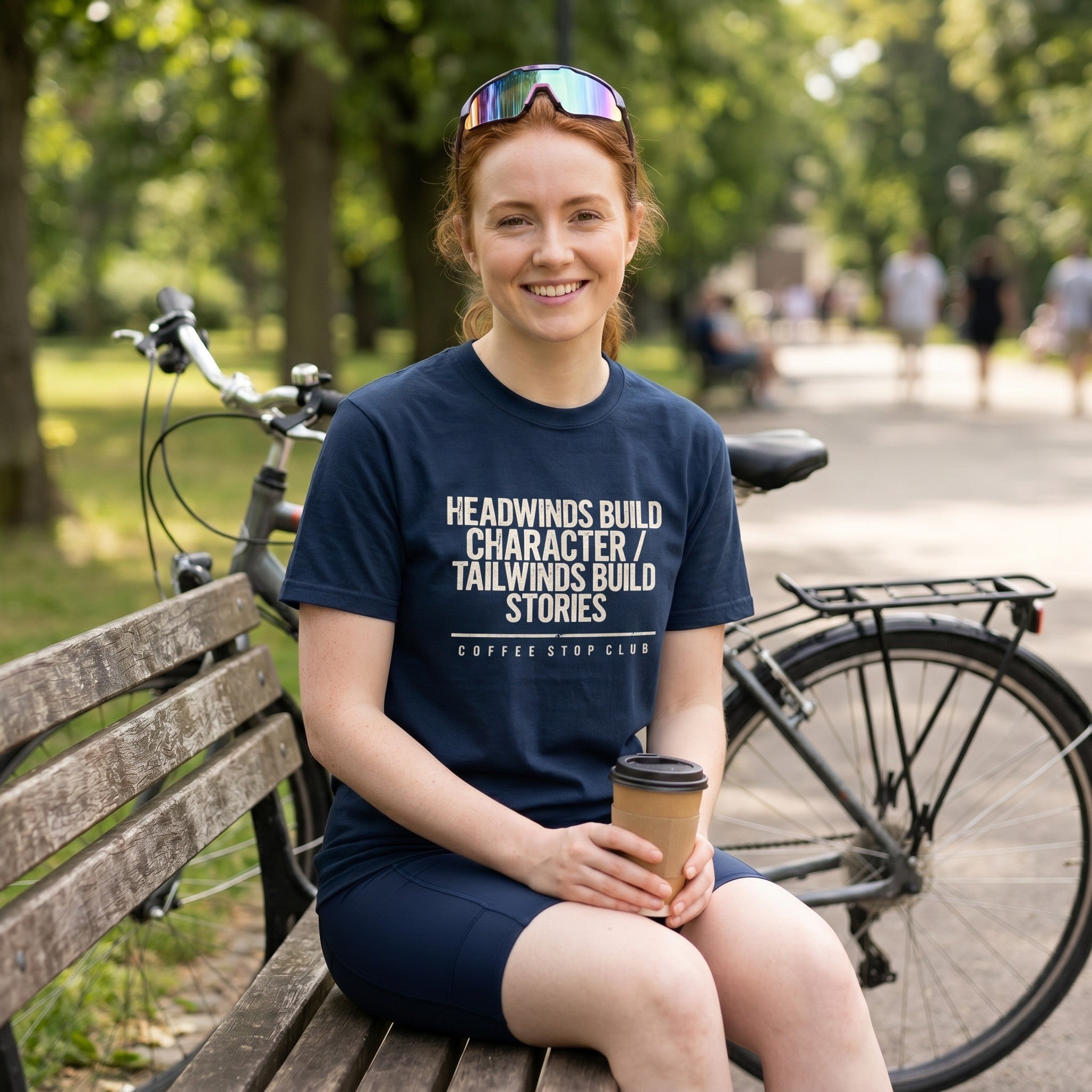 Headwinds Build Character T‑Shirt — True Navy lifestyle