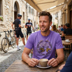 Ride Early Eat Flaky T-Shirt — Violet lifestyle