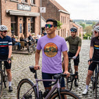 Coolest Dad On The Climb T-Shirt — Violet lifestyle