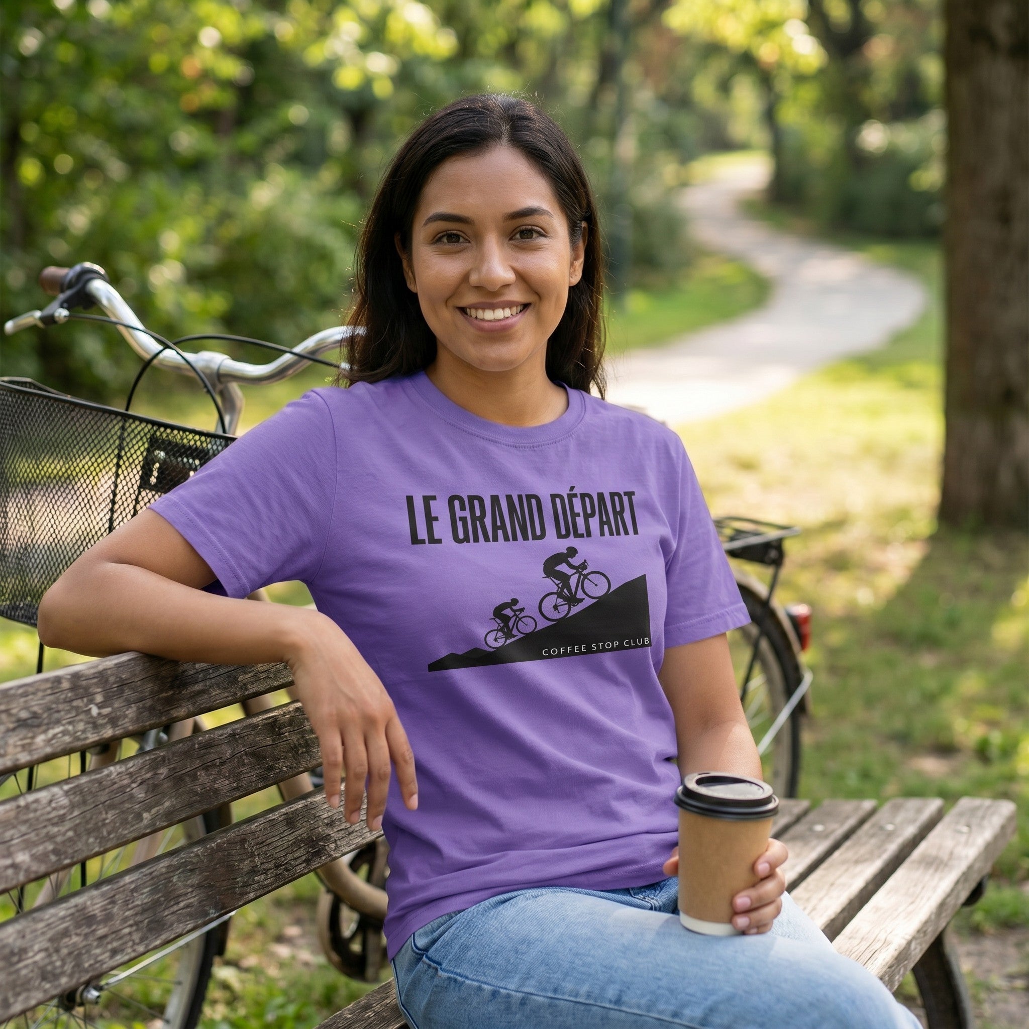 Le Grand Depart T-Shirt — Violet lifestyle