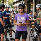 My Bike - My Partner - Just Sayin' T‑Shirt — Violet lifestyle