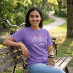 Climb Cycling T-Shirt — Violet lifestyle