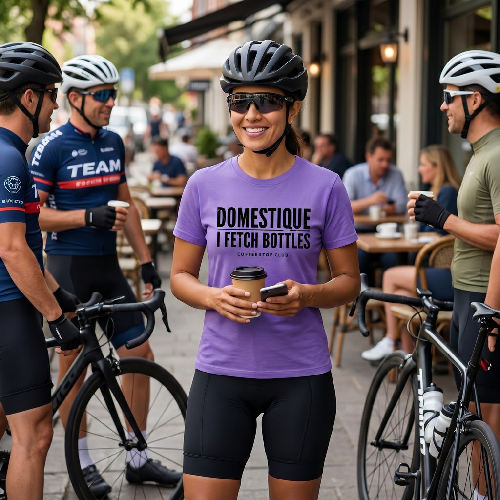 Domestique Tour T‑Shirt — Violet lifestyle