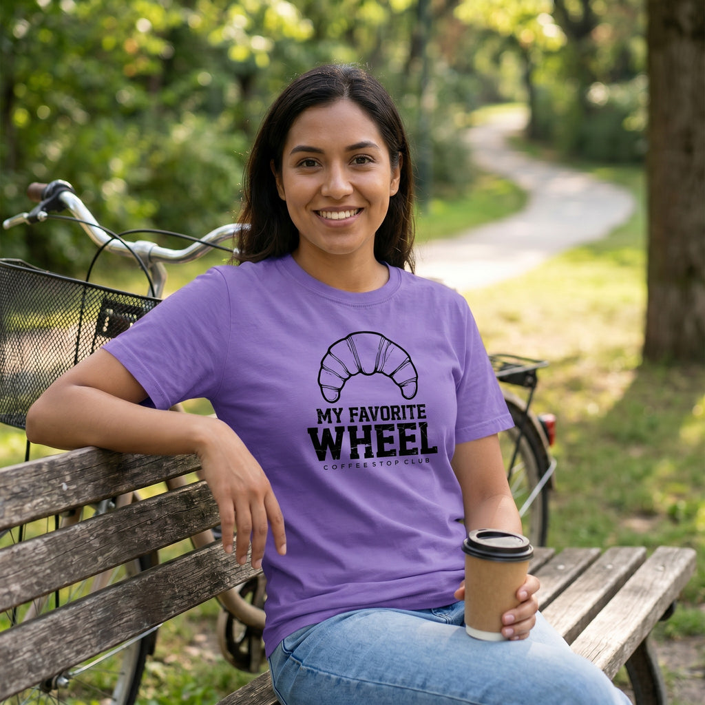 Favorite Wheel T-Shirt — Violet lifestyle
