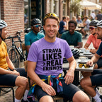 Strava Likes Friends T-Shirt — Violet lifestyle