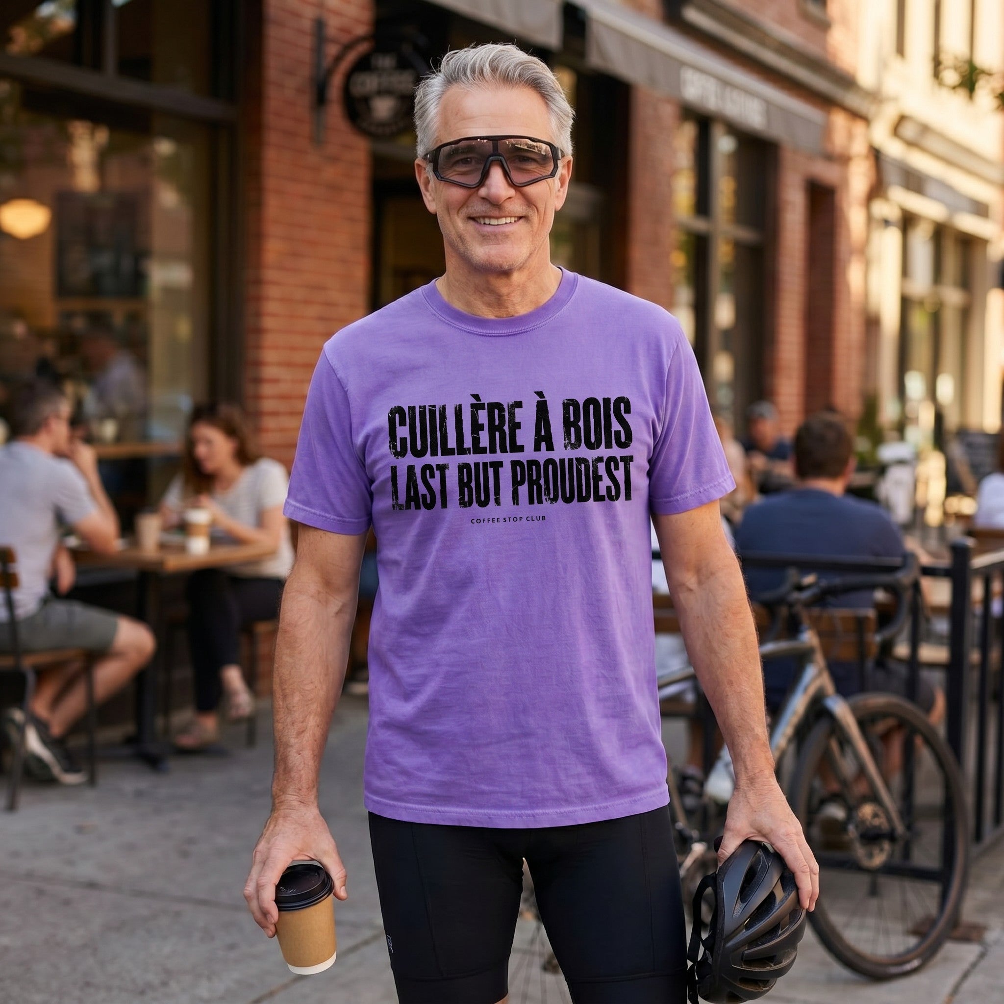 Cuillère a Bois Rub Tour T‑Shirt — Violet lifestyle
