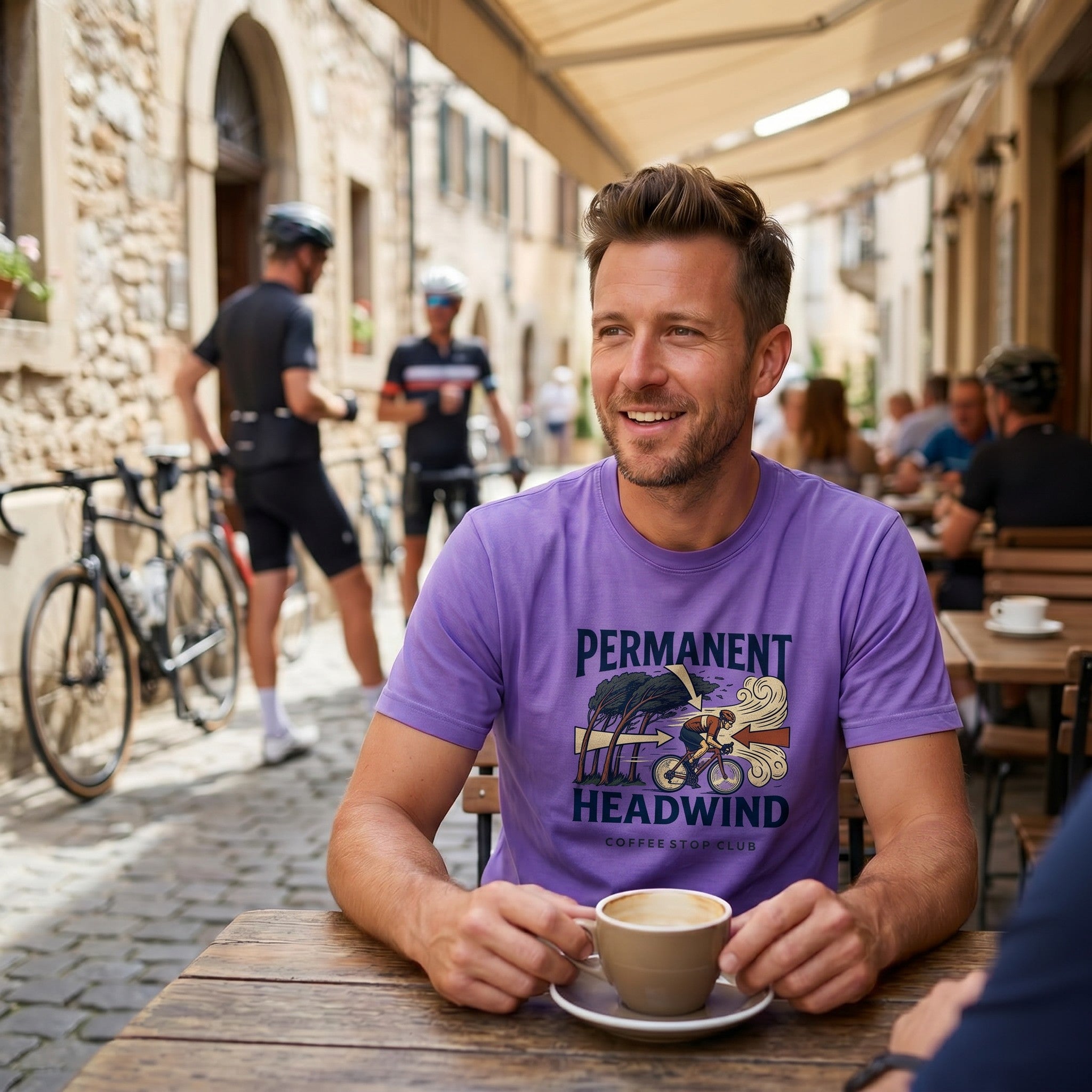 Permanent Headwind T-Shirt — Violet lifestyle