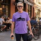 Ventoux 1912 Tour T‑Shirt — Violet lifestyle