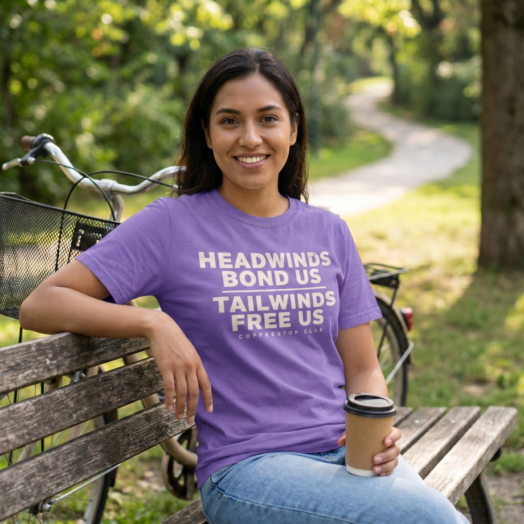 Headwinds Bond Us T‑Shirt — Violet lifestyle