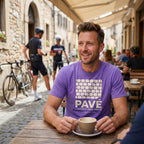 Pavé Tour T‑Shirt — Violet lifestyle