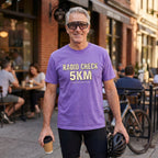Radio Check 5Km Tour T‑Shirt — Violet lifestyle