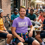 Shift Happens Cycling T-Shirt — Violet lifestyle