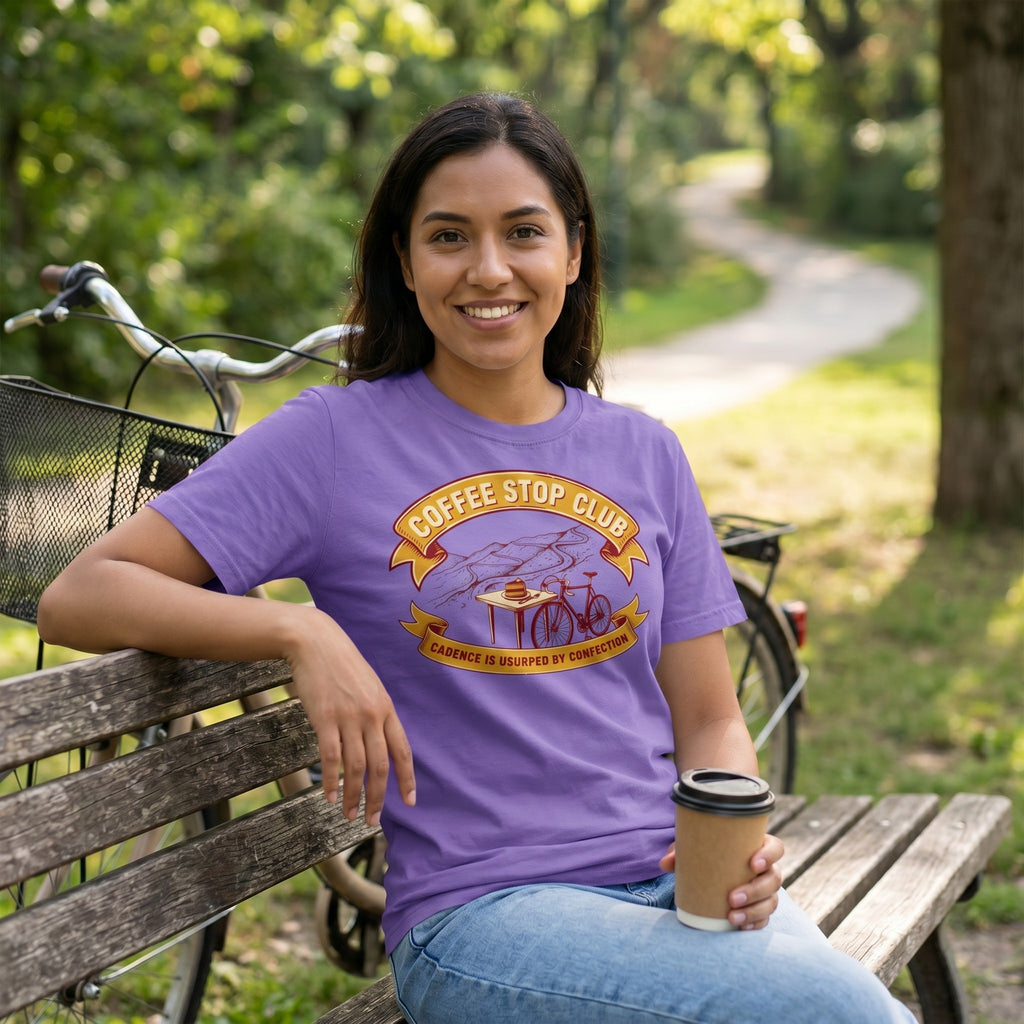 Cadence Confection Cycling T‑Shirt — Violet lifestyle