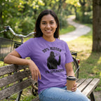 99% Hidden 1% Uploaded Cycling T-Shirt — Violet lifestyle