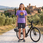 Melting Counts Cycling T-Shirt — Violet lifestyle