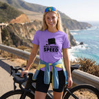 Still Buying Speed Cycling T-Shirt — Violet lifestyle