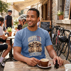 Gruppetto TdF Cycling T-Shirt — Washed Denim lifestyle