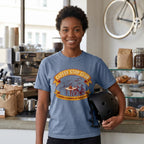 Cadence Confection Cycling T‑Shirt — Washed Denim lifestyle