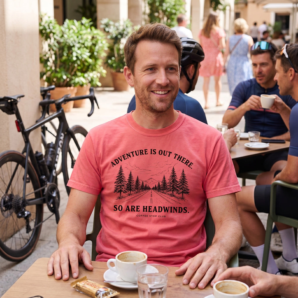 Adventure Is Out There Cycling T-Shirt — Watermelon lifestyle