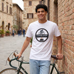Awesome Coffee Stop Club T-Shirt — White lifestyle