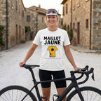 Yellow Jersey TdF Cyclist T-Shirt — White lifestyle